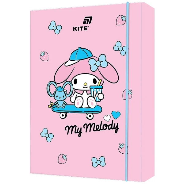Купити Папка для зошитів на гумці "My Melody" Kite HK26-210-2 Різнокольоровий Артикул: 4063276356901 Фото №1