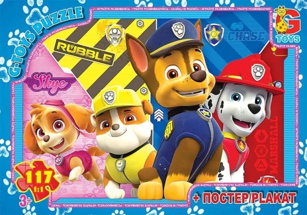 Пазли ТМ &quot;G-Toys&quot; із серії &quot;Paw Patrol&quot; 117 елементів PW0888 Різнокольоровий