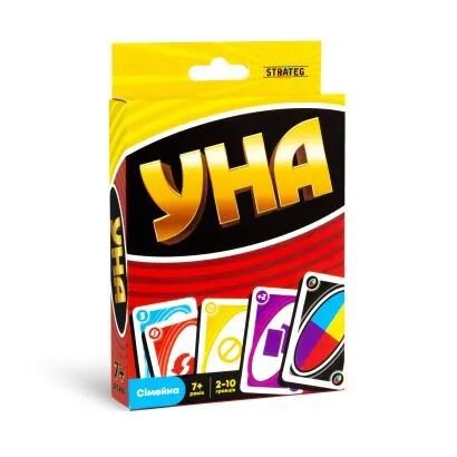 Настольная карточная игра Strateg УНА classic 30447 Разноцветный