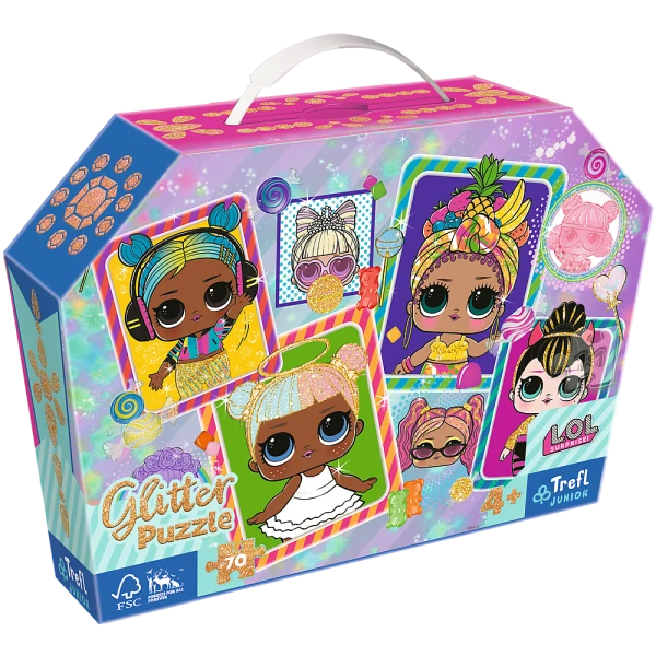 Купить Пазлы Glitter "Красочные куклы" Trefl 53016 (5900511530162) Артикул: 5900511530162 Фото №1