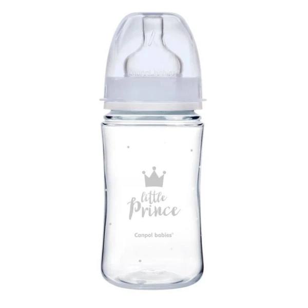 Купити Пляшка антиколікова з широким отвором Canpol babies 35/234_blu 240 мл Синій Артикул: 2000904383382 Фото №1