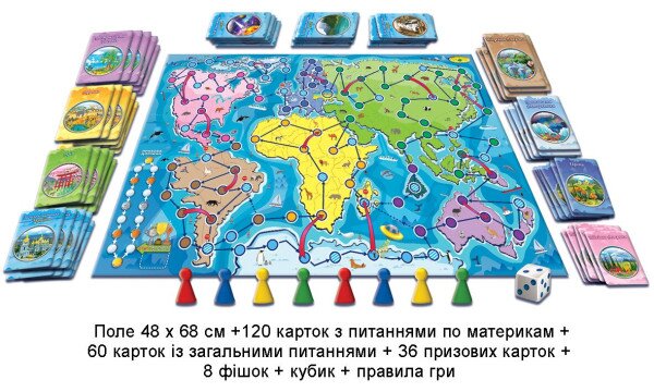Купити Гра "Навколо світу"географічна навчальна 2258 (4820121182258) Артикул: 4820121182258 Фото №2