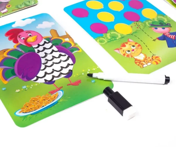 Купити Гра настільна "Пиши та витирай. Ферма" Vladi Toys VT5010-19 Артикул: 4820234763344 Фото №1