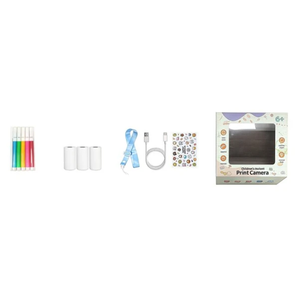 Купить Детский фотоаппарат-принтер "Динозавр" DIY TOYS CJ-4978946-B Голубой Артикул: 6900072321789 Фото №2