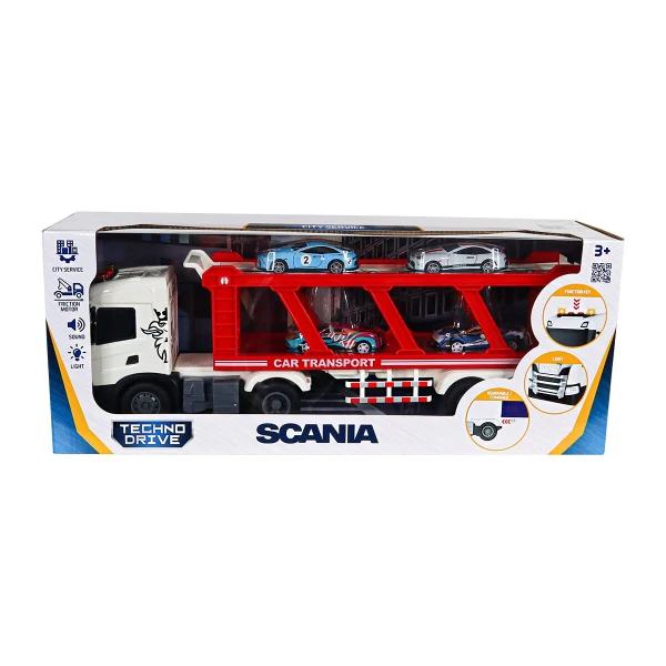 Купити Ігровий набір "Large Truck" – АВТОПЕРЕВІЗНИК SCANIA Techno Drive 6414KS Різнокольоровий Артикул: 6900007551489 Фото №3