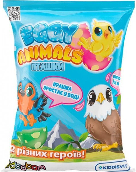 Іграшка, що зростає, в яйці «Eggy Animals» - ПТАШКИ 91/CN22 (9772499228715)