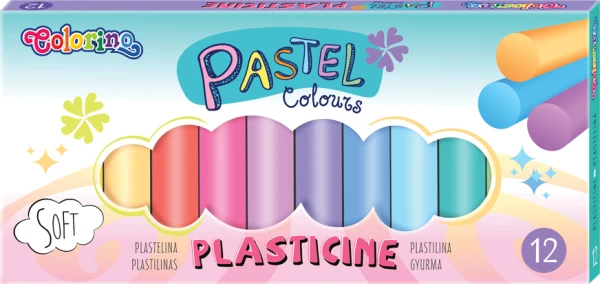 Пластилін 12 кольорів PASTEL COLORINO Malevaro 87805PTR (5907620187805)(SC)