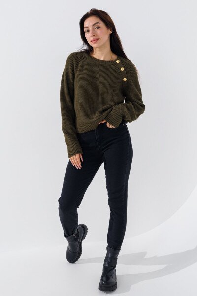 Джинсы Slim Fit женские Karol 23321-S 34 Черный (2000990248305D)