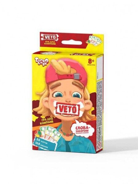 Настільна розважальна гра &quot;VETO&quot; міні (рус) DANKO TOYS (VETO-02-01U) (2000903506256)