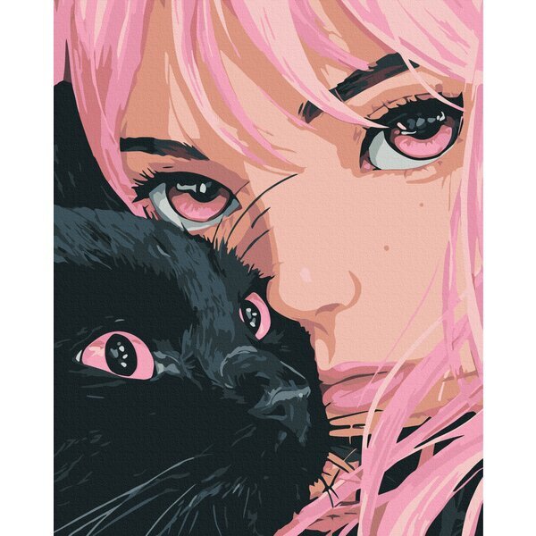 ｖ（＾＿＾ｖ）♪ Картина по номерам: Тайна розовых зениц Brushme BS54561