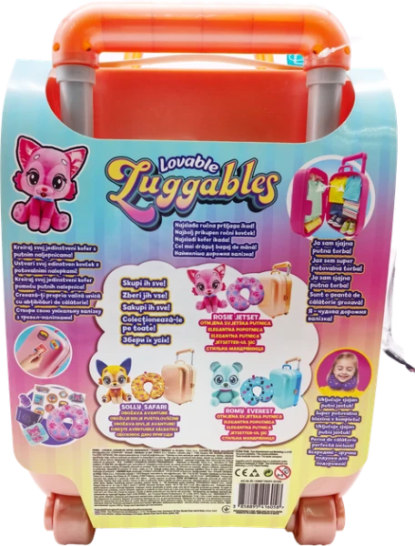 Купити Іграшковий набір з валізкою Rosie Lovable Luggables 2511001 Різнокольоровий Артикул: 815887029491 Фото №4