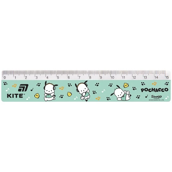 Купити Лінійка Pochacco Kite PC26-090 15 см Різнокольоровий Артикул: 4063276350367 Фото №1
