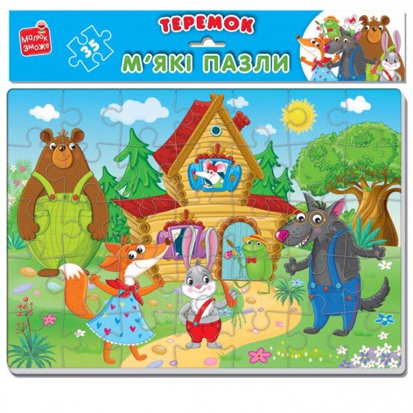 Мягкие пазлы А4 &quot;Теремок&quot; Vladi Toys VT1102-29 (4820234764327)