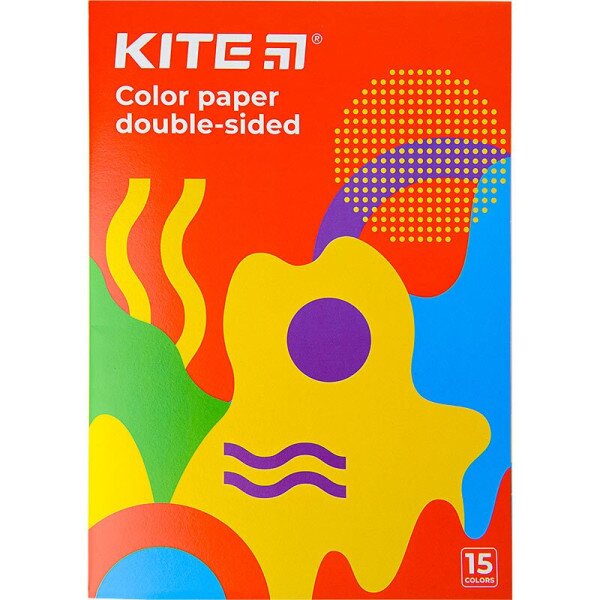 Бумага цветная &quot;Kite&quot; двусторонняя А4/(15арк/15кол), &quot;Kite Fantasy&quot; K22-250-2 (4063276050168)(SC)