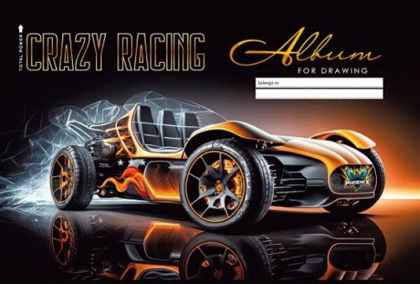Альбом для рисования CRAZY RACING Mandarin 6262-23039 (2000990634283)(SC)