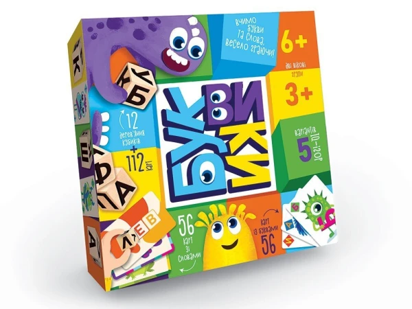 Развлекательная игра &quot;Буквики&quot; укр (10) G-BU-01U (2000903603405)