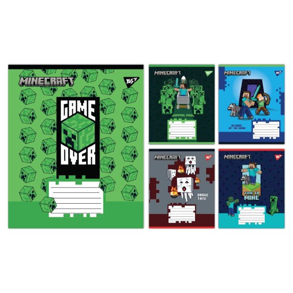 Зошит учнівський &quot;Minecraft Walls&quot; YES 767563 12 аркушів