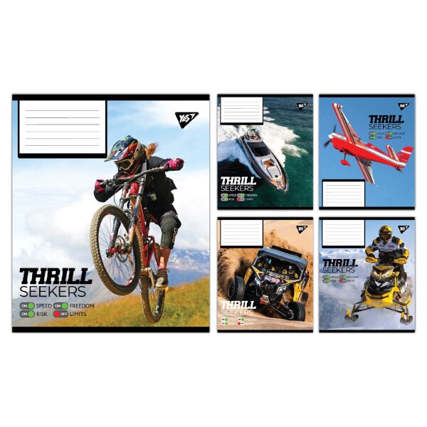 Зошит учнівський &quot;Thrill Seekers&quot; YES 767788 48 арк. Різнокольоровий