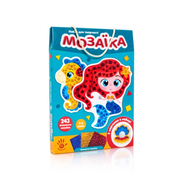 Набір для творчості VLADI TOYS Блискуча мозаїка Русалонька VT4511-06 (4820234761456)