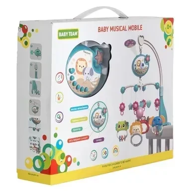 Купить Игрушка-мобиль музыкальный Baby Team 8563 Разноцветный Артикул: 4824428085632 Фото №1