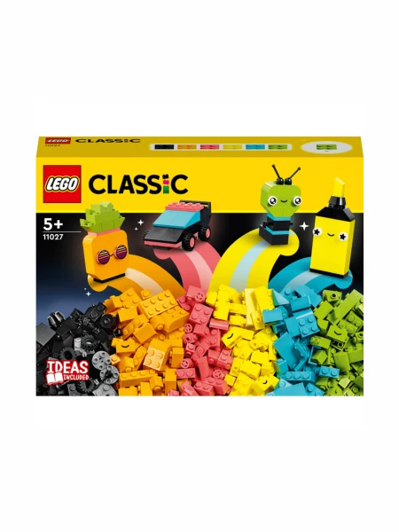 Купити Конструктор LEGO Творчі неонові веселощі 11027 Різнокольоровий Артикул: 5702017415116 Фото №1