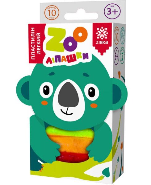 Пластилин легкий ZOOлипашкы Коала (10 цветных стиков по 6 г) 140215 (2000001402153)