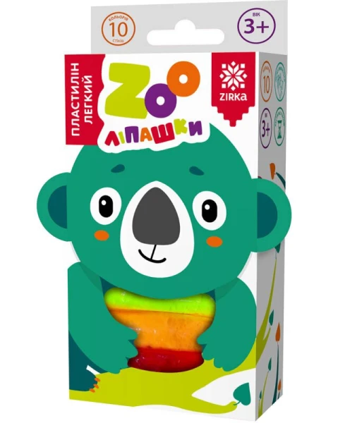 Пластилин легкий ZOOлипашкы Коала (10 цветных стиков по 6 г) 140215 (2000001402153)