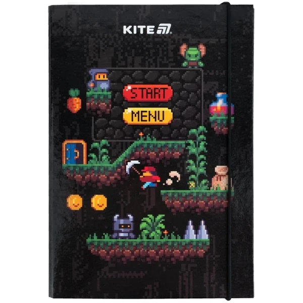 Папка для зошитів &quot;Pixel Game&quot; Kite K25-210-2 Різнокольоровий