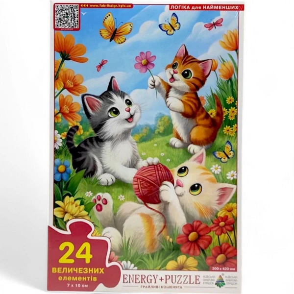 Купить Игра-пазл "Игривые котята" 8243 24 элемента Артикул: 4820121188243 Фото №1