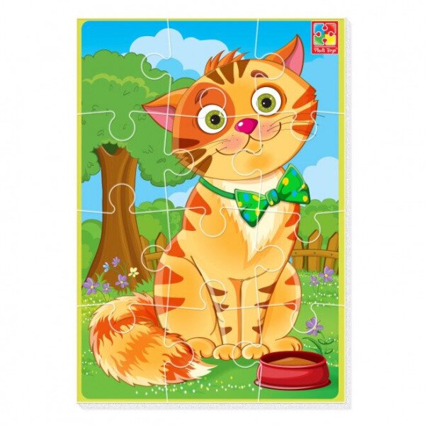 М&#039;які пазли А5 &quot;Кіт&quot; Vladi Toys VT1103-91 (4820234764426)