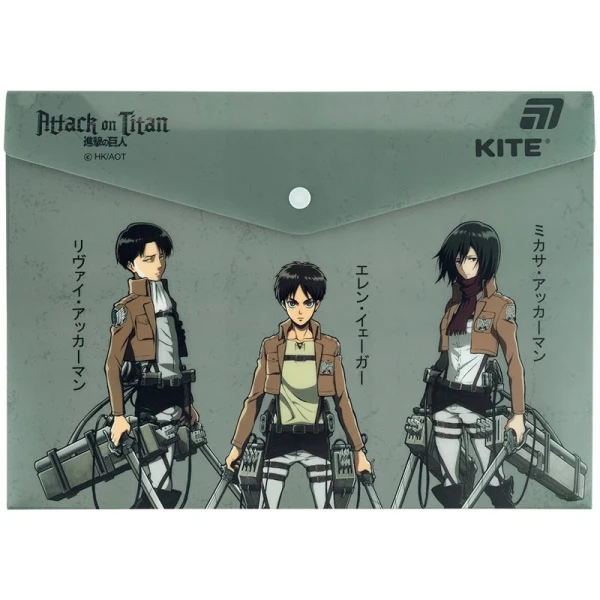 Купить Папка на кнопке Attack on Titan Season Kite AT25-244 Разноцветный Артикул: 4063276323569 Фото №1