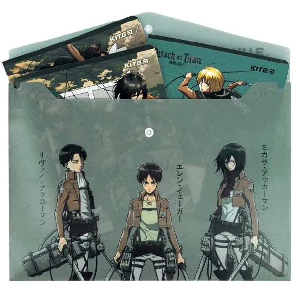 Купить Папка на кнопке Attack on Titan Season Kite AT25-244 Разноцветный Артикул: 4063276323569 Фото №3