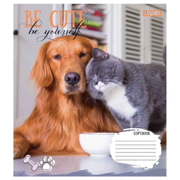 Зошит учнівський &quot;Be cute&quot; 1В 766941 12 арк. Різнокольоровий