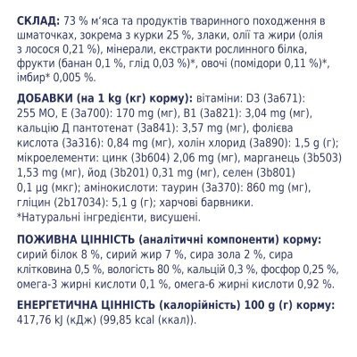 Купить Влажный корм для собак Club 4 Paws для щенков с курицей в желе 100 г 8897 (4820083908897) Артикул: 4820083908897 Фото №4