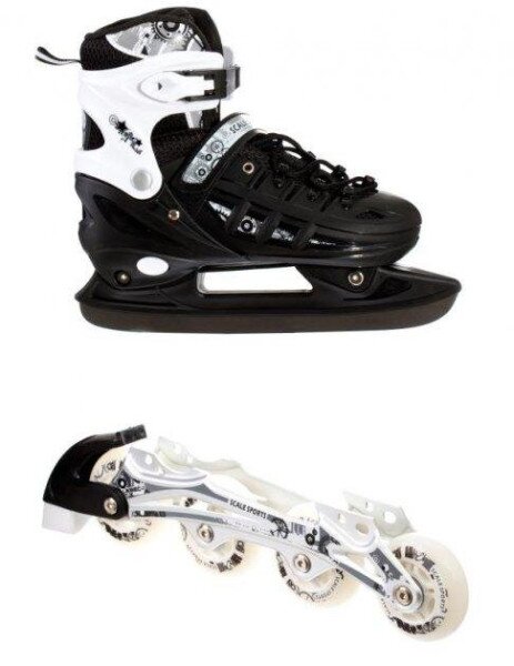 Ролики-коньки Scale Sport 34-37 Черный (2000903106036)