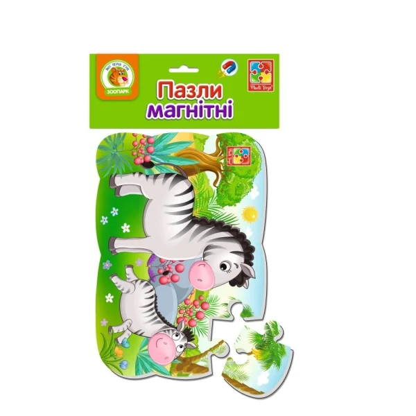Пазли магнітні &quot;Зебрики&quot; Vladi Toys VT3205-75 (4820195057582)