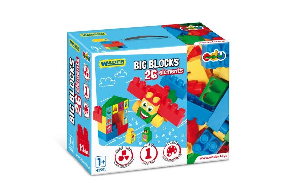 Конструктор «Big Blocks» Wader 41591 Разноцветный (5900694415911)