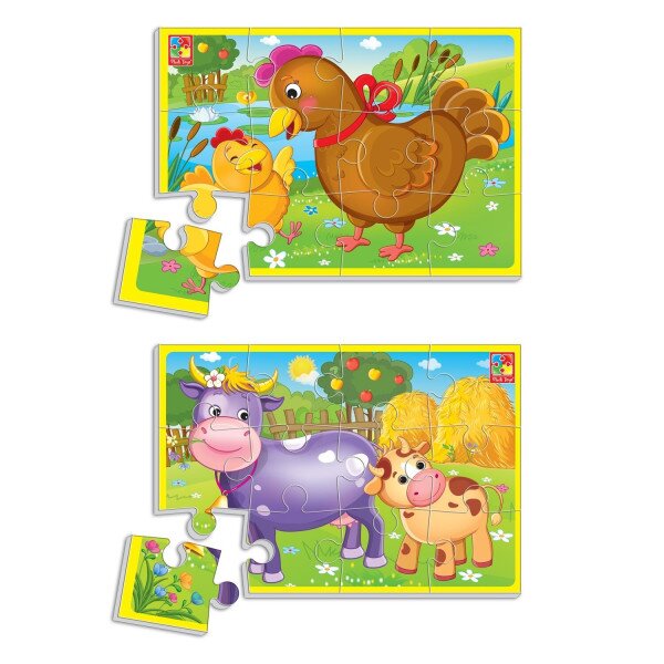 Купити Пазли м'які "Тварини ферми" Vladi Toys VT1103-44 (4820195058473) Артикул: 4820195058473 Фото №2