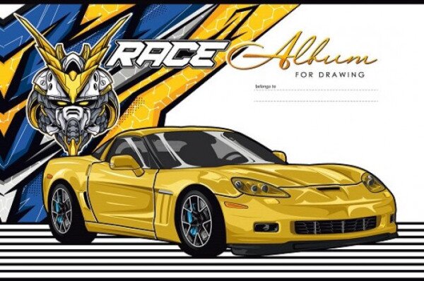 Альбом для рисования RACE Mandarin 6262-23039 (4823089226262)(SC)