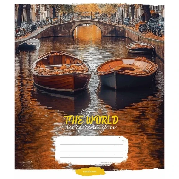Зошит учнівський &quot;Let the world surprise you&quot; Школярик 060-3448L 60 арк. Різнокольоровий