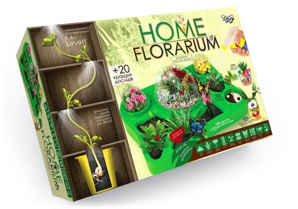 Безопасный образовательный набор для выращивания растений &quot;HOME FLORARIUM&quot; укр. (2000901811314)