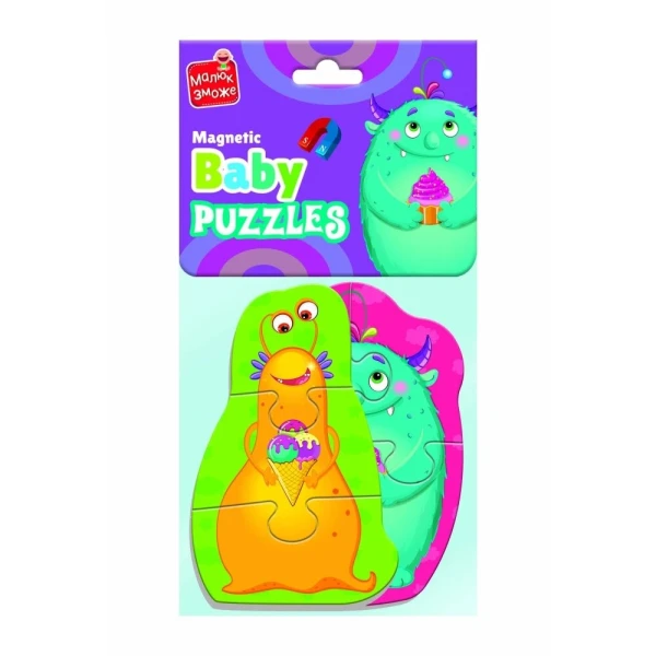 Купить Беби пазлы магнитные "Монстрики" Vladi Toys VT3208-31 (4820234763757) Артикул: 4820234763757 Фото №1