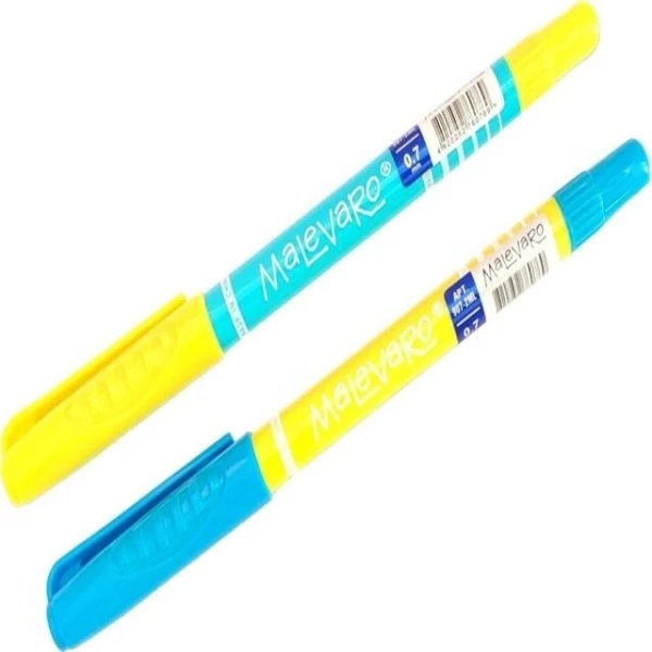 Ручка масляная UKRAINE Malevarо 907-2ML 12 шт Синий (4820252760769)(SC)