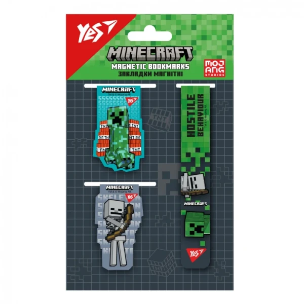 Купить Закладка-магнит "Minecraft" Yes 708347 Разноцветный Артикул: 5056574450555 Фото №1
