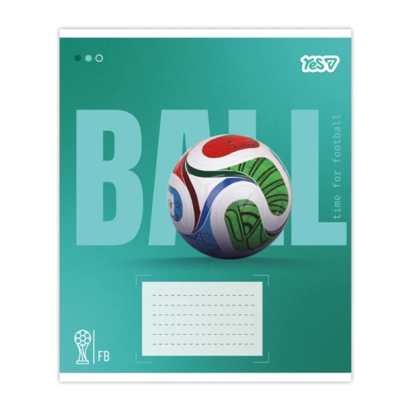 Купити Зошит учнівський "Ball" YES 768680 18 аркушів Різнокольоровий Артикул: 4823133108377 Фото №1