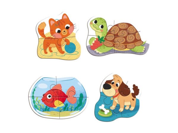 Купити Пазл 4в1 "Baby puzzle. Домашні тварини" DoDo 300688 Різнокольоровий Артикул: 4823115912480 Фото №2