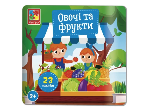 Купить Набор для творчества Vladi Toys с наклейками. "Овощи и Фрукты" VT4206-50 Разноцветный Артикул: 4820234766888 Фото №1