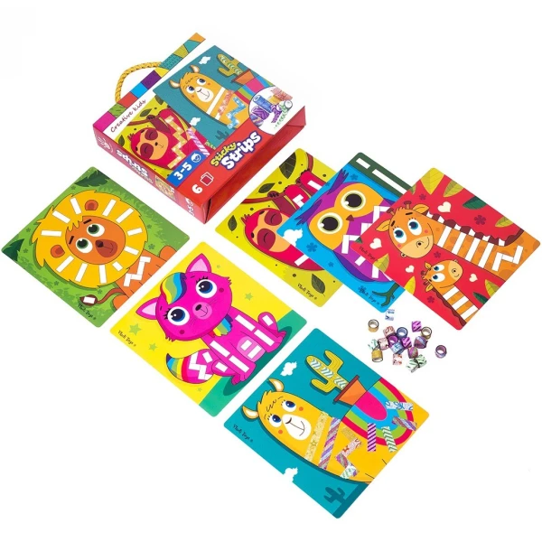 Купить Набор для творчества "Sticky strips. Лама" Vladi Toys VT4433-04 Артикул: 4820234761487 Фото №1