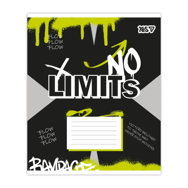 Купити Зошит учнівський "No limits" YES 768839 24 аркуши Різнокольоровий Артикул: 4823133109824 Фото №2