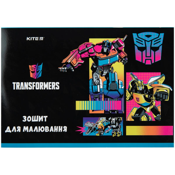 Альбом для малювання Transformers Kite TF23-241 12 арк. (4063276165947)(SC)